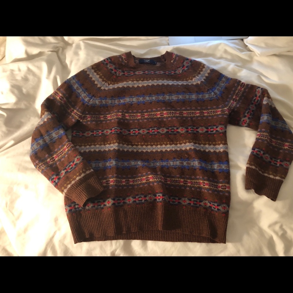 j crew 100% lambswool sweater size medium